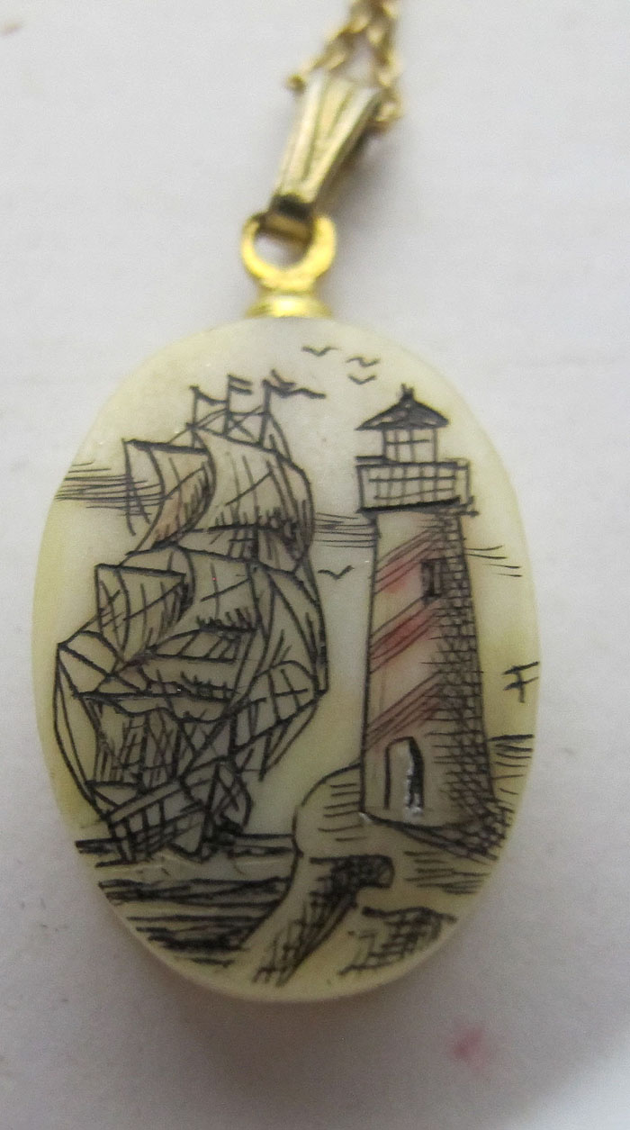 Antique Collection of Nautical Hand Made Maritime Scrimshaw Ship